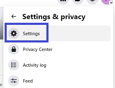 Click on the "Settings" there.