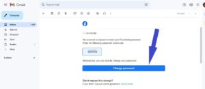 If you choose to receive a password reset link via email, then from the mail you received, click on "Change Password" link.