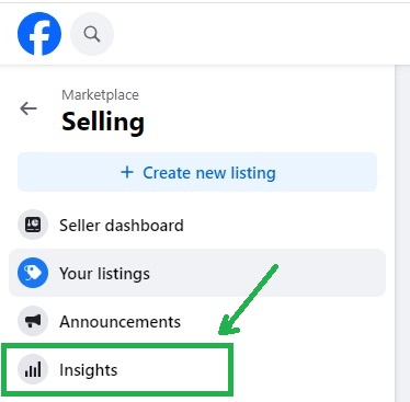 Click on Insights tab