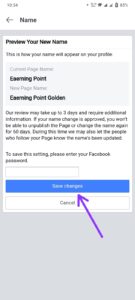 Enter your password and click on "Save changes."