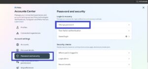 In the "Password and Security" section, locate the "Change password" option and follow the on-screen instructions to reset your password securely.