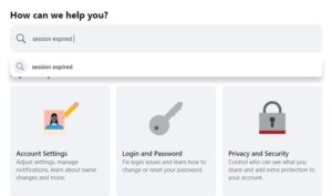 Use the search bar to look for relevant articles or guides that may help troubleshoot the "Session Expired" error.