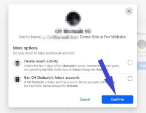 A confirmation pop-up will appear. Click "Confirm" to confirm your action.