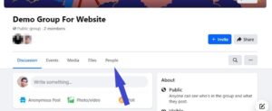 Click on the "People" tab.