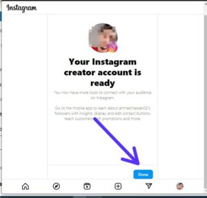 Once logged in, select the Instagram account you want to link to your Facebook page.

Follow the remaining prompts to complete the linking process. 

Once completed, click on "Done", your Instagram account will be successfully connected to your Facebook page.