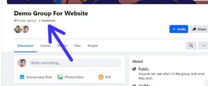 Once you are on the group's page, click on "Members" located at the top menu bar. This will bring up a list of all the current members in your group.